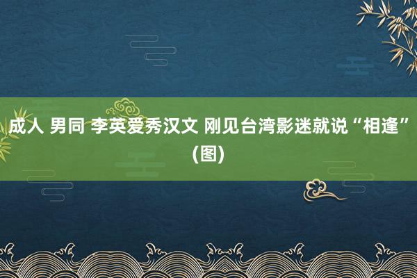 成人 男同 李英爱秀汉文 刚见台湾影迷就说“相逢”(图)