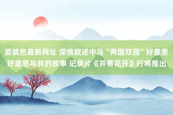 爱就色最新网址 深情叙述中马“两国双园”好意思好意思与共的故事 记录片《并蒂花开》行将推出